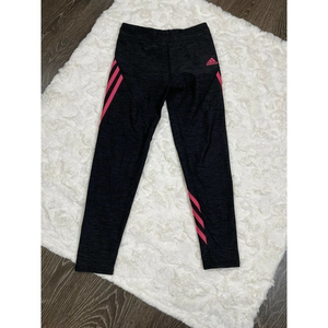 Adidas Climate Leggings Pink and Grey Youth size small‎